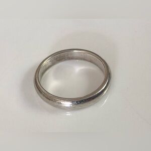 Vintage 80s 90s Shube Dakota West 925 sterling silver minimalist ring band